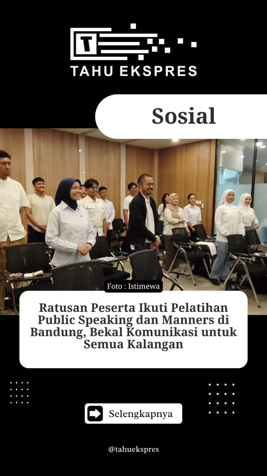 Pelatihan Public Speaking & Manners
